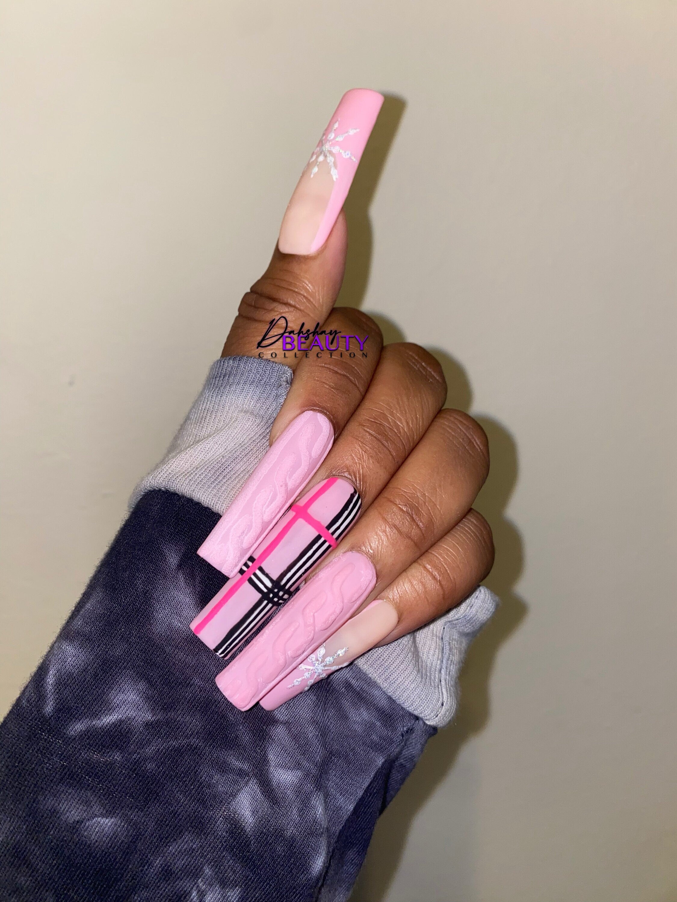 Pink Snowflake Set