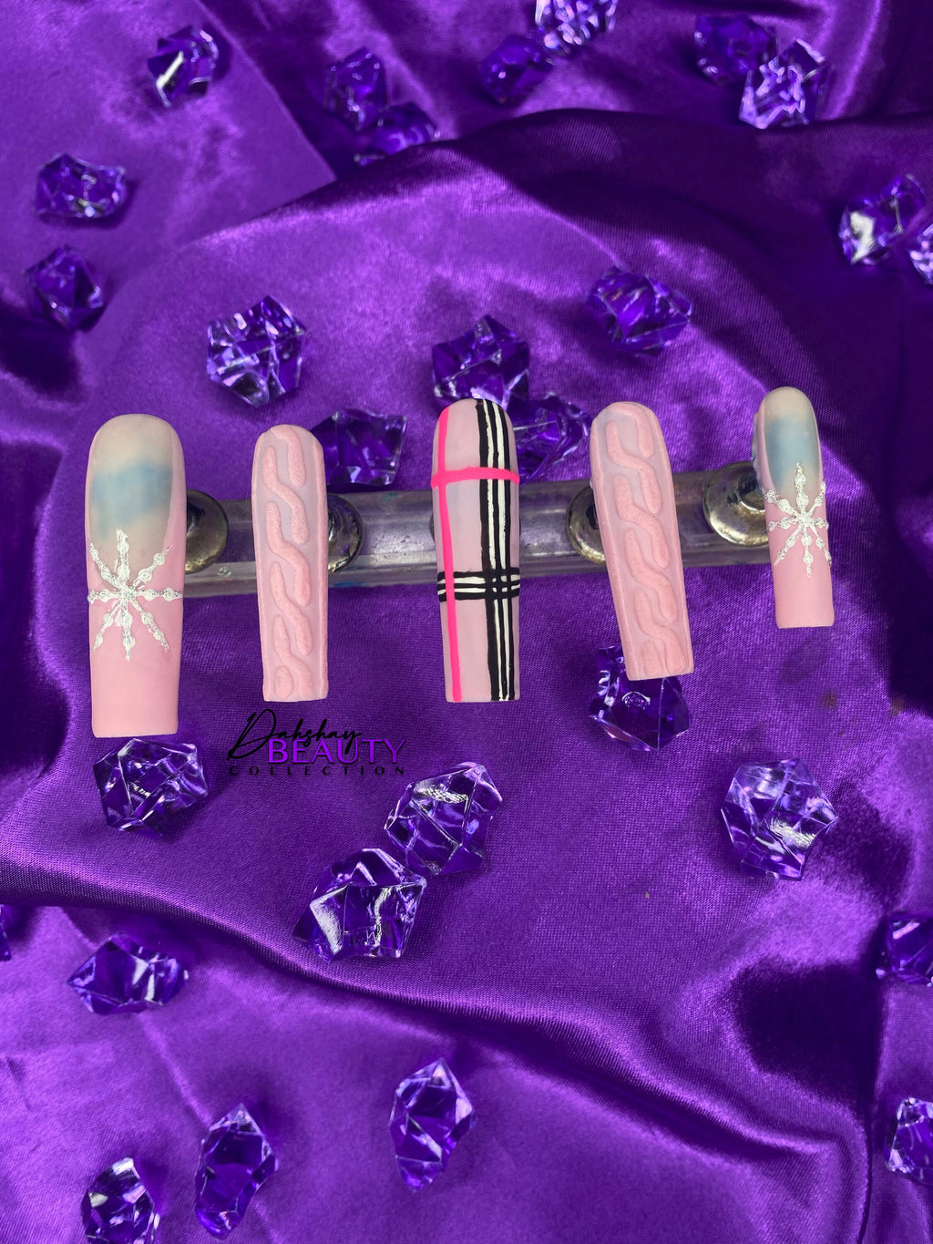 Pink Snowflake Set