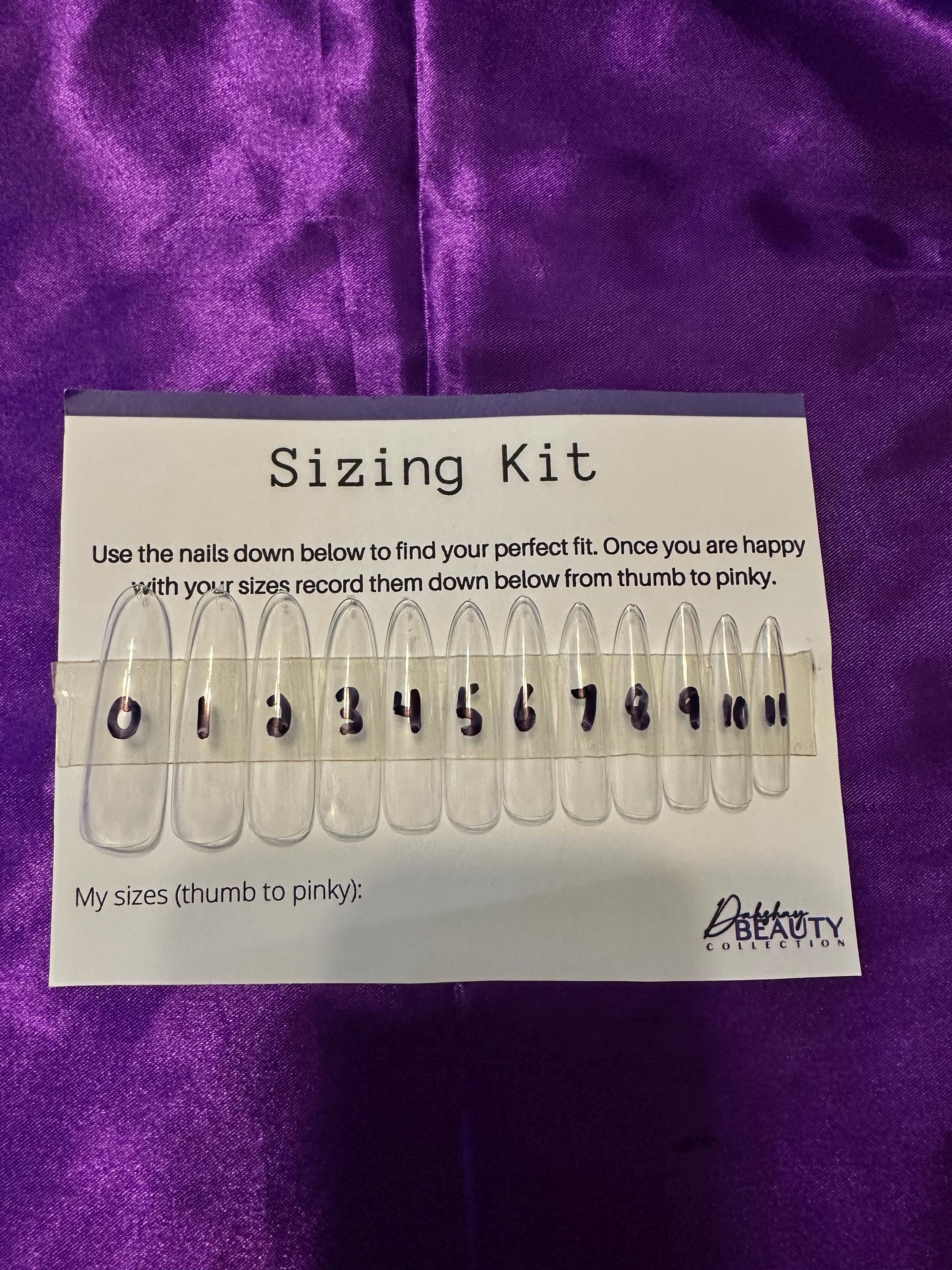 Extra Long Almond Sizing Kit