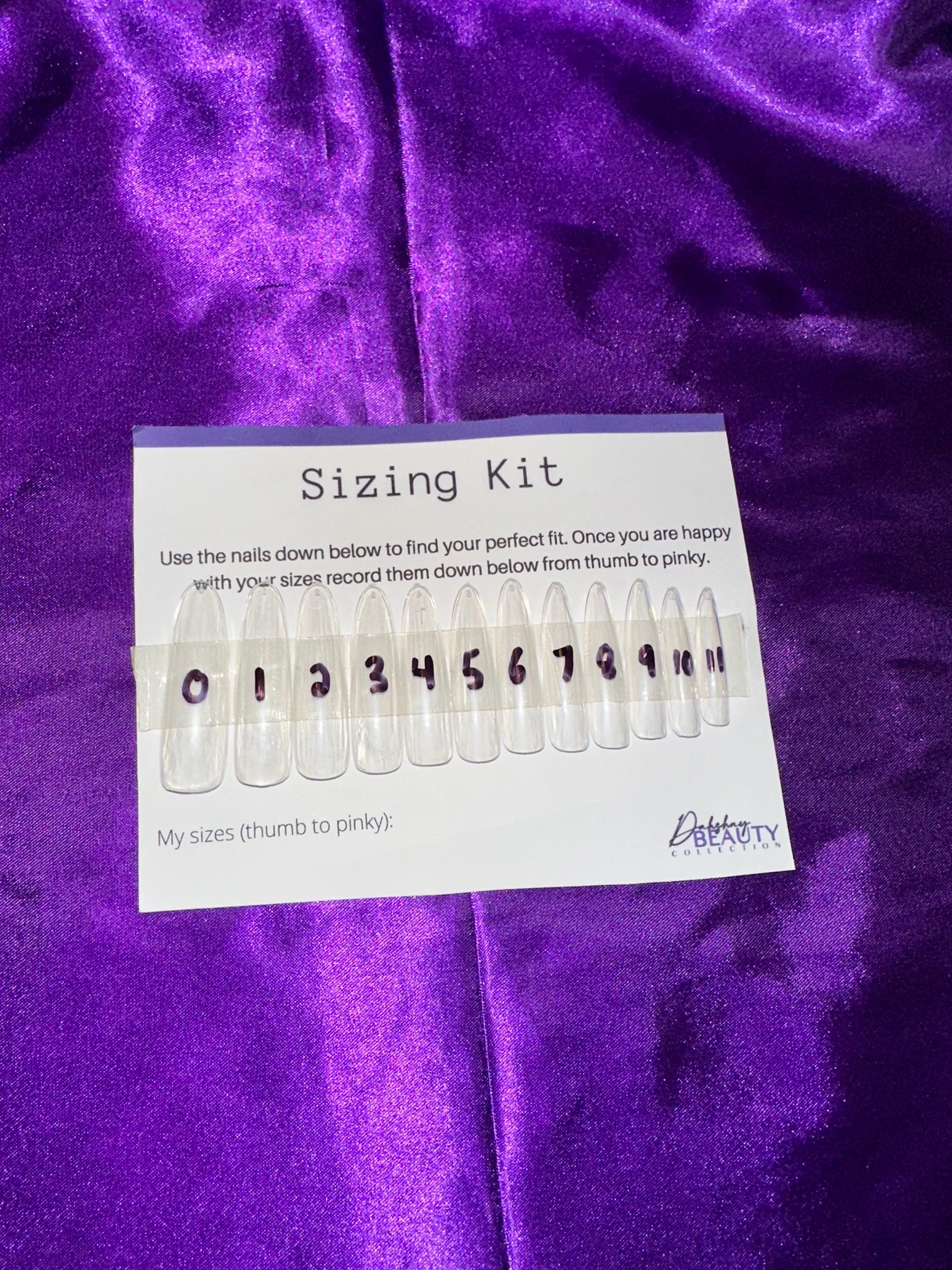 Extra Long Almond Sizing Kit