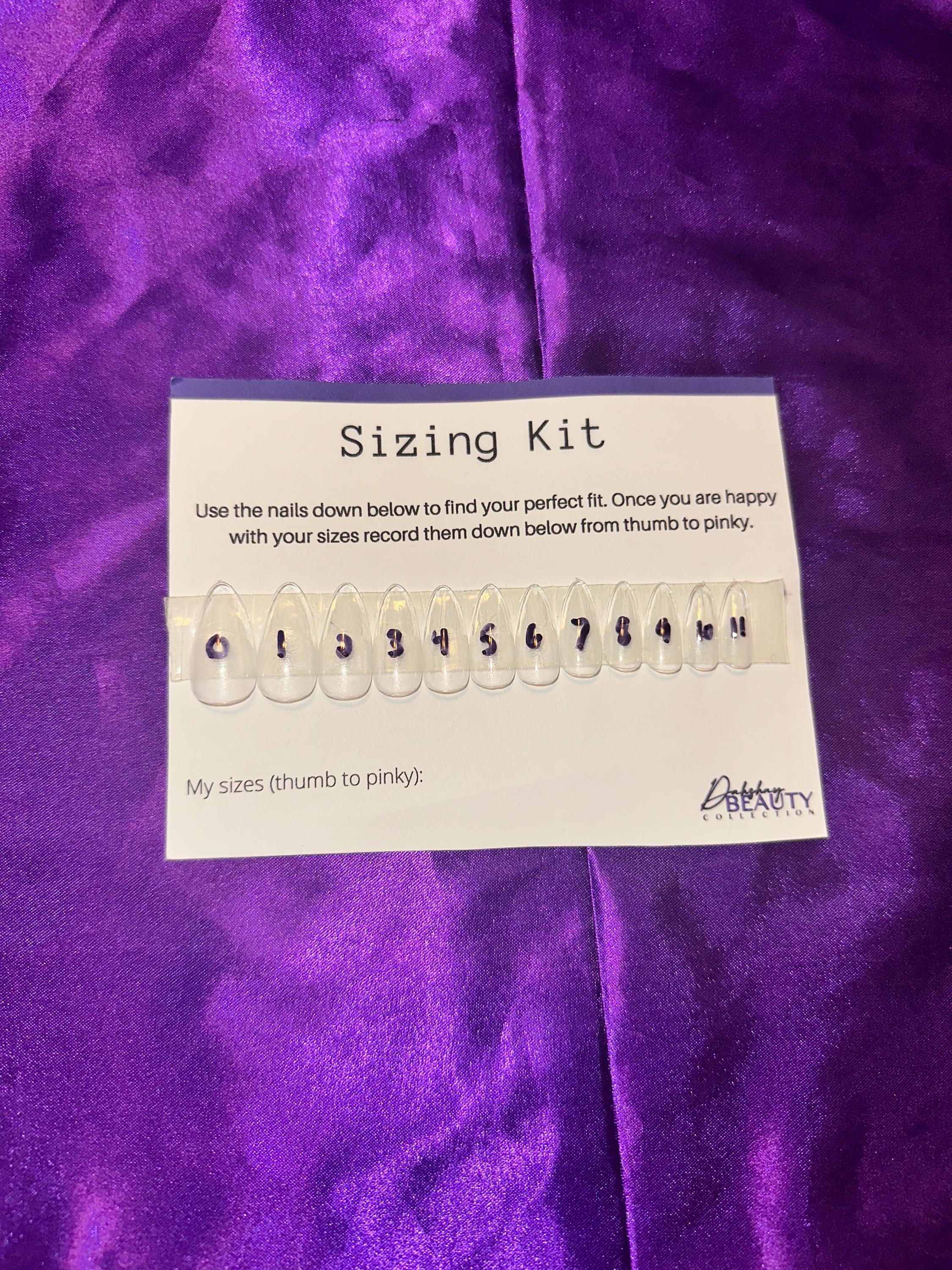 Short Almond Sizing Kit